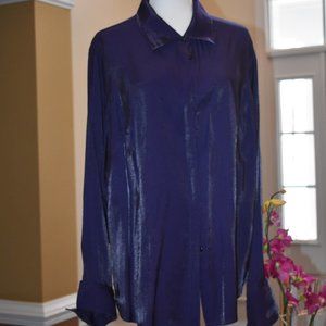 Purple dress shirt with cuffs